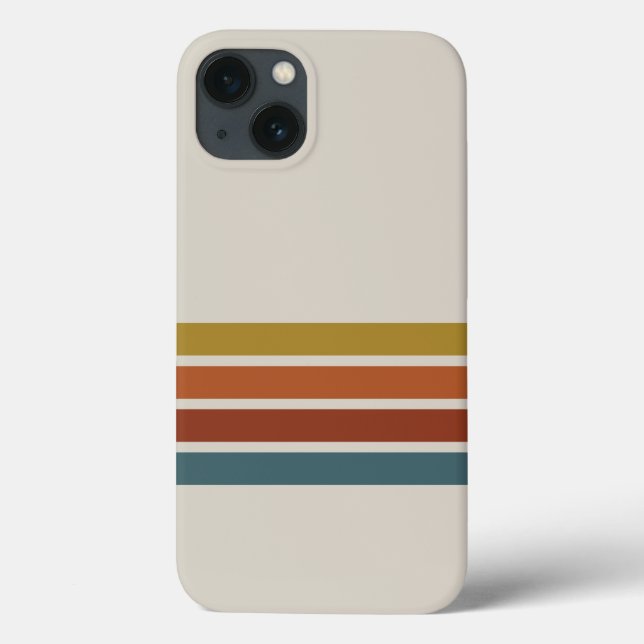 Retro Stripes Case-Mate iPhone Case (Back)
