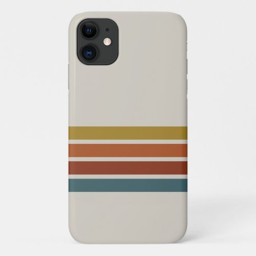 Retro Stripes iPhone 11 Case