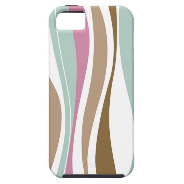 Retro Stripes Case-Mate iPhone Case (Back)