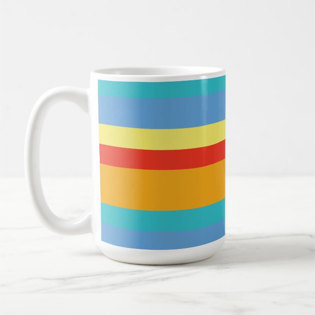 Retro Stripes Coffee Mug (Left)