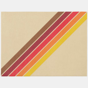 Retro Stripes Colorful Striped 70s 80s Design Outdoor Rug