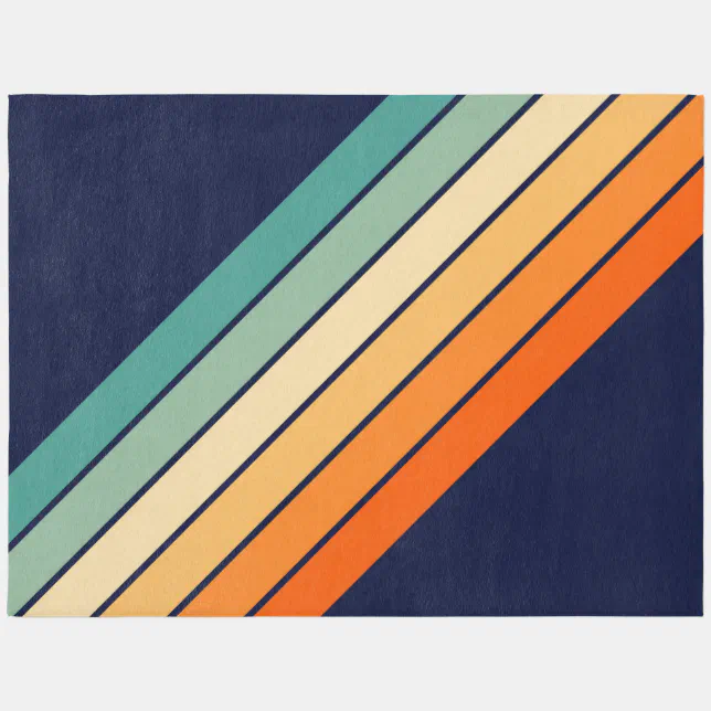 Realistic 80s Rug Retro Stripes Colorful Striped 70s 80s Design Outdoor Rug | Zazzle