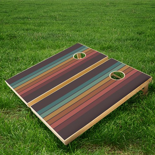 Retro Stripes Cornhole Set