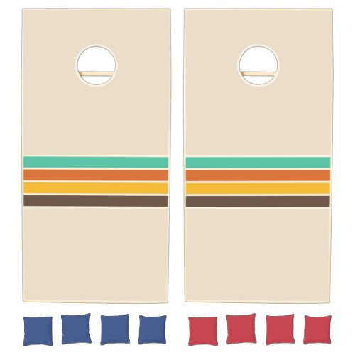 Retro Stripes Cornhole Set