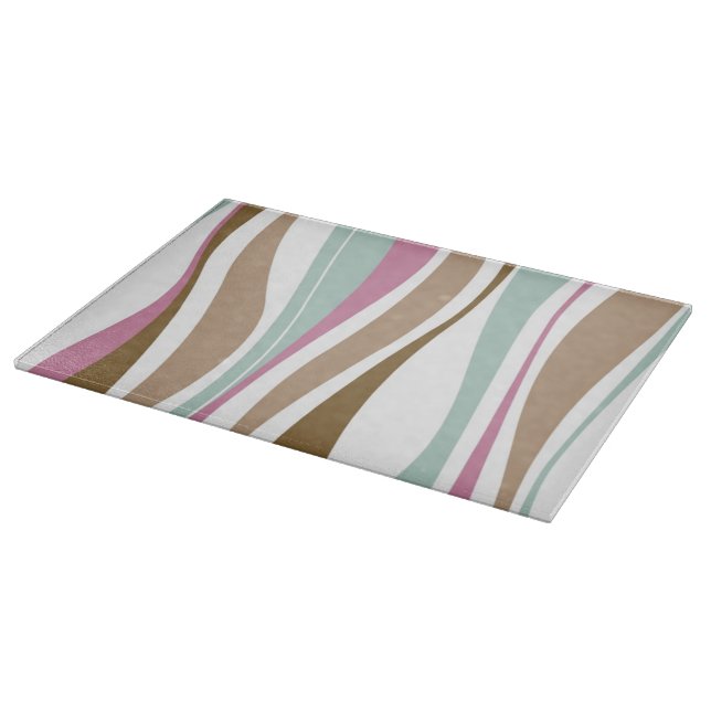 Retro Stripes Cutting Board (Corner)