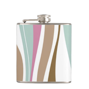 Retro Stripes Flask