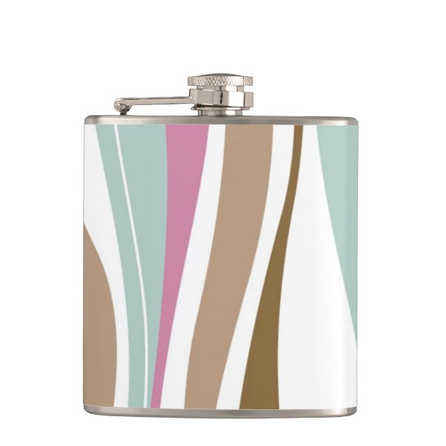 Retro Stripes Flask (Front)