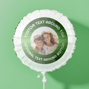 Retro Stripes - Green - Simple Picture and Text Balloon