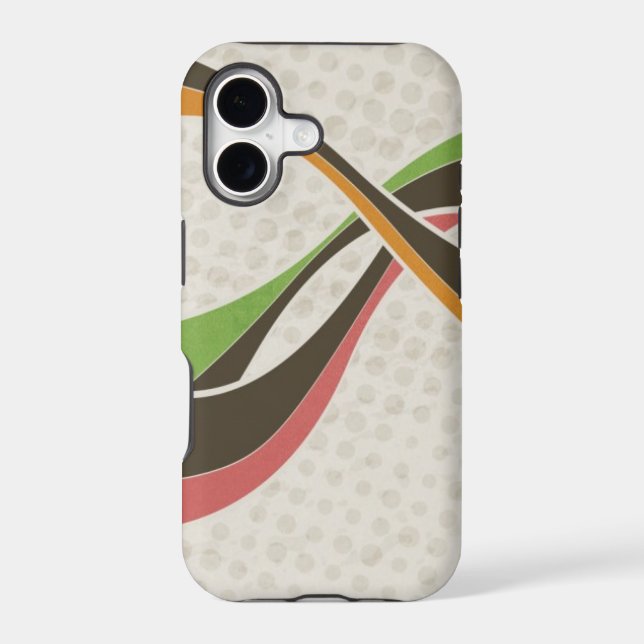 Retro stripes iphone case (Back)