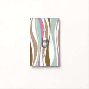 Retro Stripes Light Switch Cover