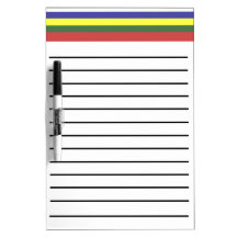 Retro Stripes Lined Dry Erase Board