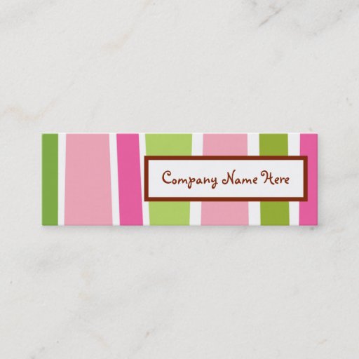 Customizable retro stripes business card templates