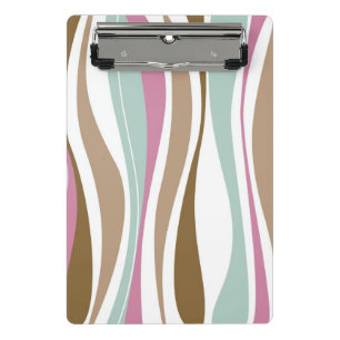 Retro Stripes Mini Clipboard