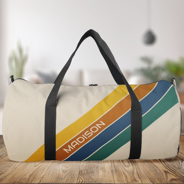 Retro Stripes Monogram Duffle Bag (Creator Uploaded)