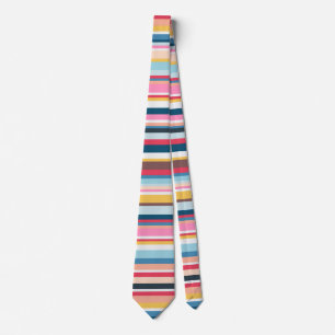 Retro stripes neck tie