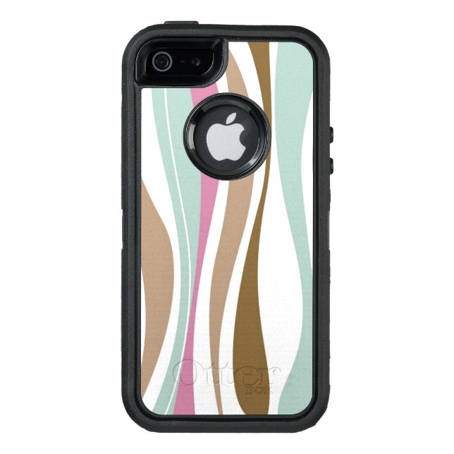 Retro Stripes Otterbox iPhone Case (Back)