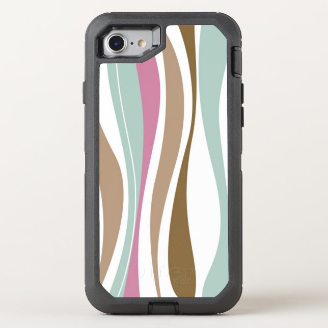 Retro Stripes Otterbox iPhone Case (Back)