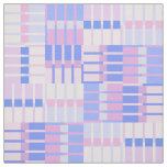 Retro Stripes Pattern - Blue and Pink Fabric
