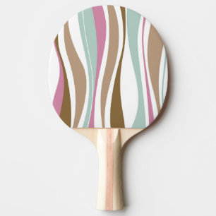 Retro Stripes Ping-Pong Paddle