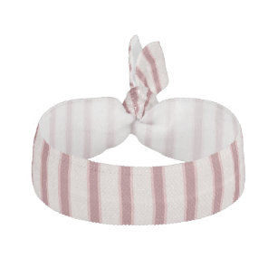 Retro Stripes Pink Burgundy Y2K Style Elastic Hair Tie