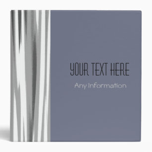 Retro Stripes. Plain Grey Background 2 3 Ring Binder
