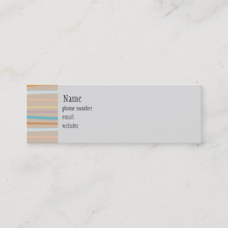Retro Stripes Skinny Business Card