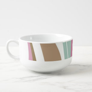 Retro Stripes Soup Mug