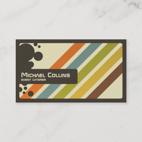 Retro Stripes - Style 2 Business Card Templates