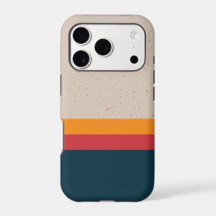 Retro stripes Sunset & Slate iPhone 17 Pro Case