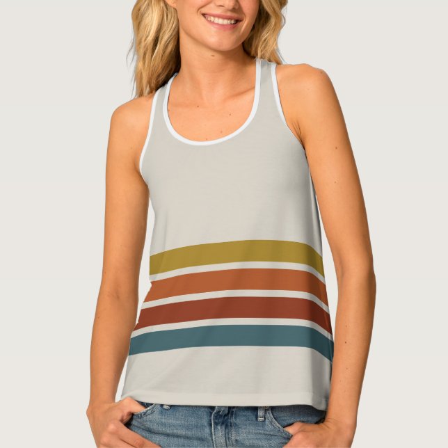 Retro Stripes Tank Top (Front)