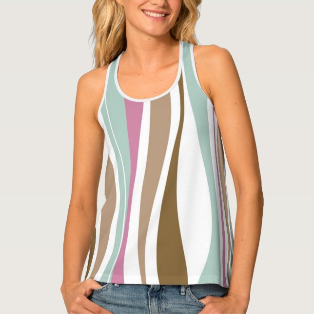 Retro Stripes Tank Top (Front)