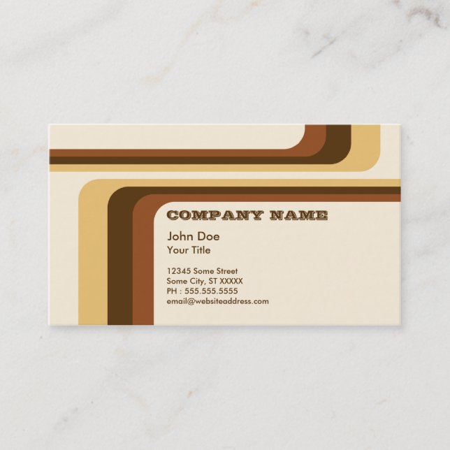 retro stripes : v.2 : business card (Front)