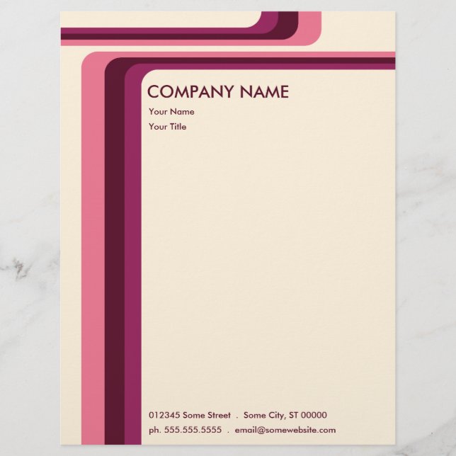 retro stripes : v.2 : letterhead (Front)