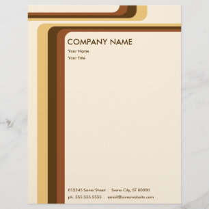 retro stripes : v.2 : letterhead