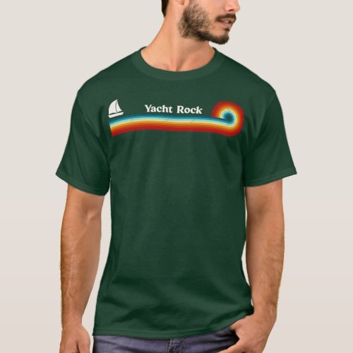 Retro Stripes Yacht Rock Great Design T_Shirt