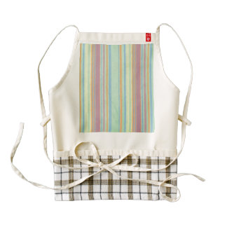 Retro Stripes Zazzle HEART Apron