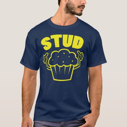 Retro Stud Muffin Thumbs Up toon Costume Graphic Y T_Shirt
