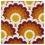 Retro style 60s 70s pattern fabric