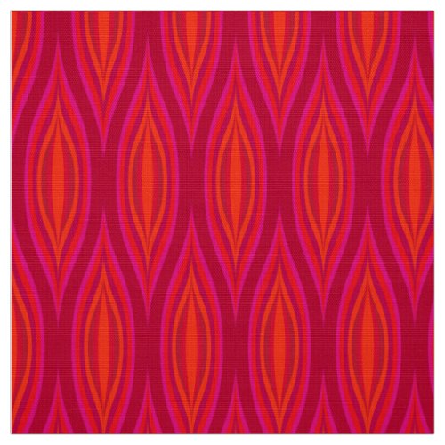 Retro style 60s 70s pattern fabric