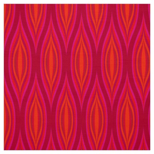 Retro style 60s 70s pattern fabric