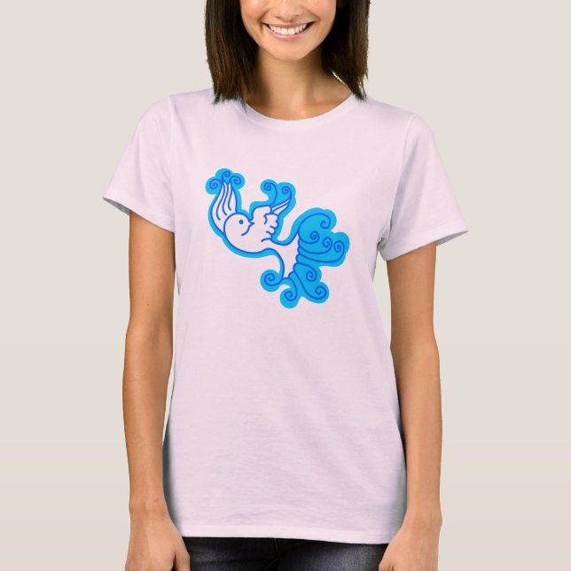 Retro style 60's Winter Dove Shirt (Front)