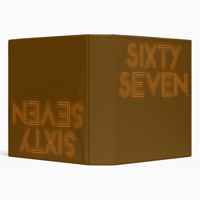 Retro Style 67 3 Ring Binder (Background)