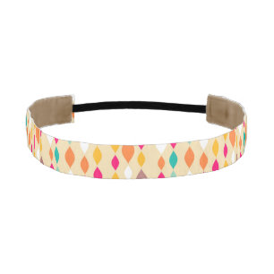 Retro style abstract pattern athletic headband