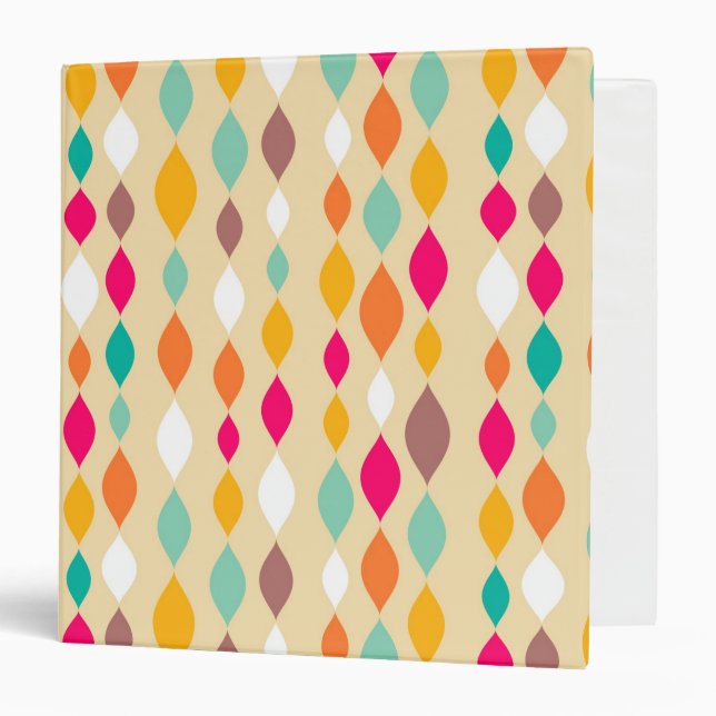 Retro style abstract pattern binder (Front/Inside)