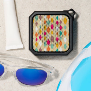 Retro style abstract pattern bluetooth speaker