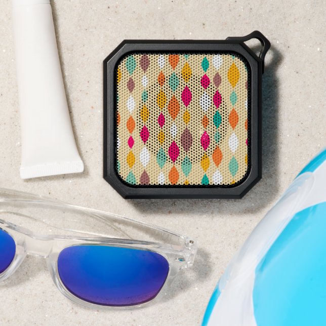 Retro style abstract pattern bluetooth speaker (Insitu(Beach))