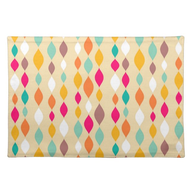 Retro style abstract pattern cloth placemat (Front)