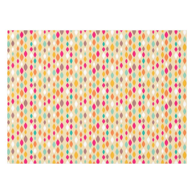 Retro style abstract pattern tablecloth (Front (Horizontal))