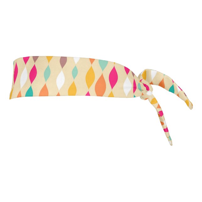 Retro style abstract pattern tie headband (Rotate 90)