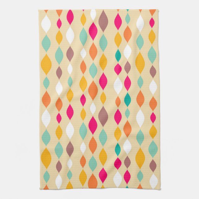 Retro style abstract pattern towel (Vertical)